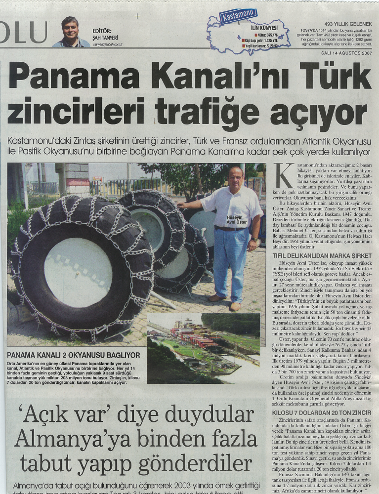 Panama Canal is being transported to Turkish chains